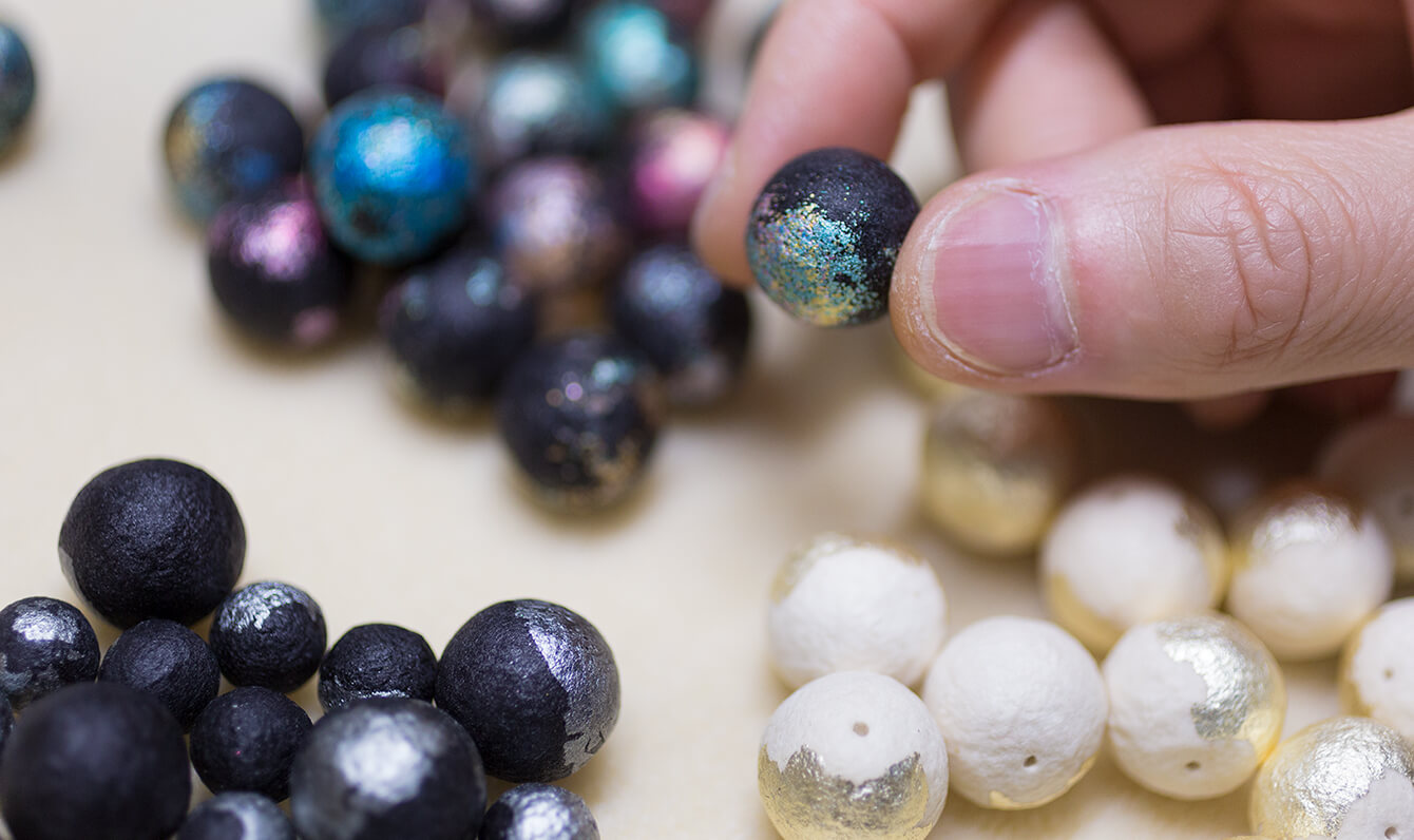 Washi pearls to make accessories