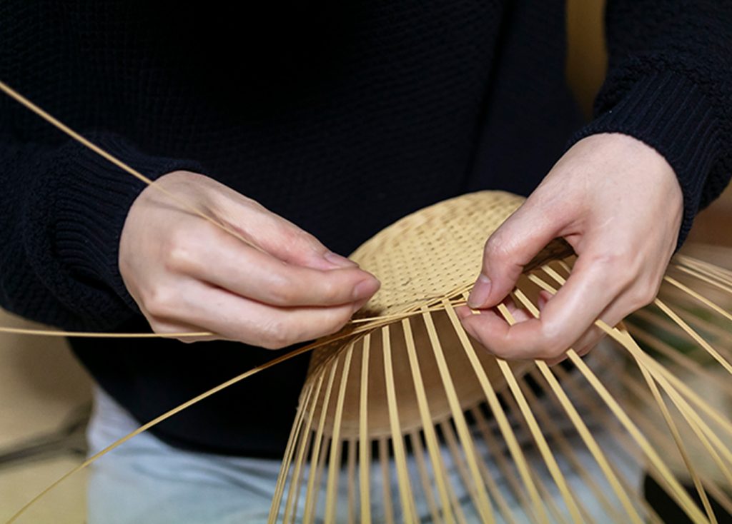 Weaving a basket