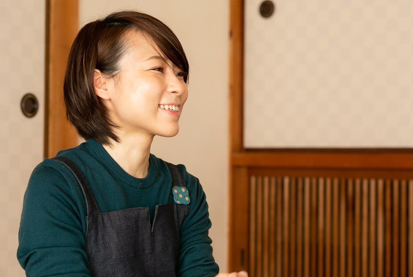 Ms. Ouchi in casual conversation